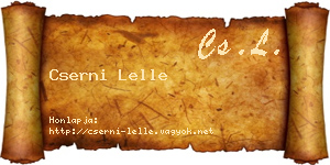 Cserni Lelle névjegykártya
